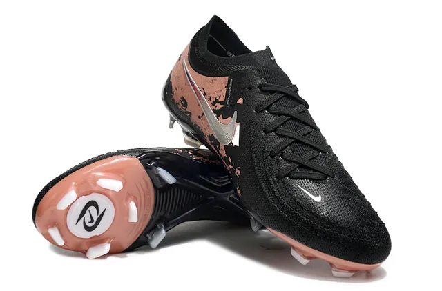 Nike Cyclone أسود بني منخفض القطع أزيق جوارب أعلى تالف طبقة نحاس أرضية صلبة أحذية كرة القدم 4