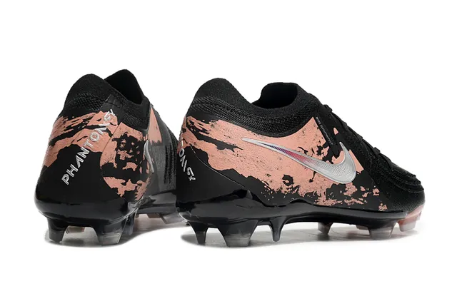 Nike Cyclone أسود بني منخفض القطع أزيق جوارب أعلى تالف طبقة نحاس أرضية صلبة أحذية كرة القدم 5