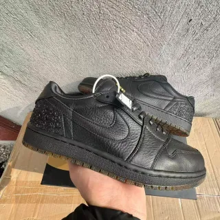 Nike Dunk Low Zapatilhas Lifestyle de Couro Preto Embossed