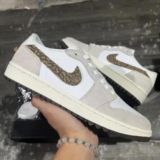 Nike Dunk Low طباعة الفيل أبيض رمادي حذاء لايف ستايل