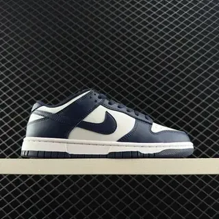 Nike Dunk Low Navy and White أسلوب حياة سنيكرز