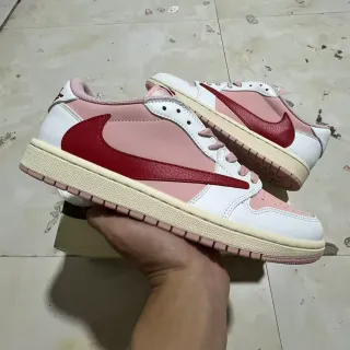 Nike Dunk Low وردي وأحمر أحذية رياضية للأسلوب الحياة