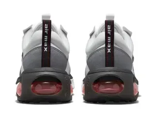Nike Gray Red Mesh Upper Visible Air Cushioning Unit Lifestyle Sneakers 4