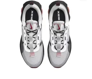 Nike Gray Red Mesh Upper Visible Air Cushioning Unit Lifestyle Sneakers 5