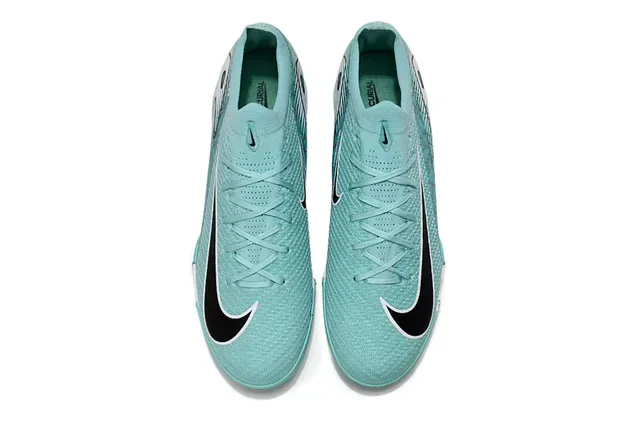 Nike Vert Noir Knit Upper Outsole Turf Chaussures de Football 2