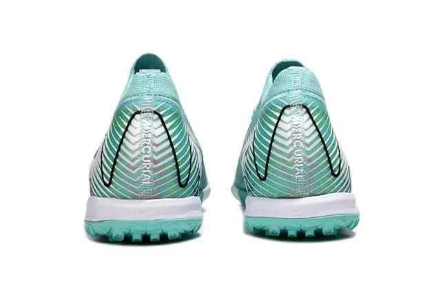 Nike Vert Noir Knit Upper Outsole Turf Chaussures de Football 4