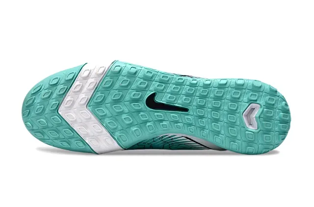 Nike Vert Noir Knit Upper Outsole Turf Chaussures de Football 6