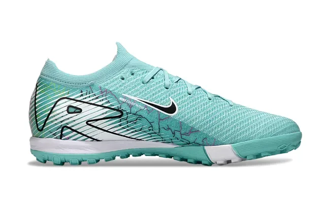 Nike Vert Noir Knit Upper Outsole Turf Chaussures de Football 7