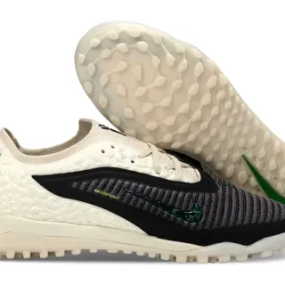 Nike Gripknit Upper Knit Bege Verde Cage Sintético Preto Sapatos de Futebol para Gramado