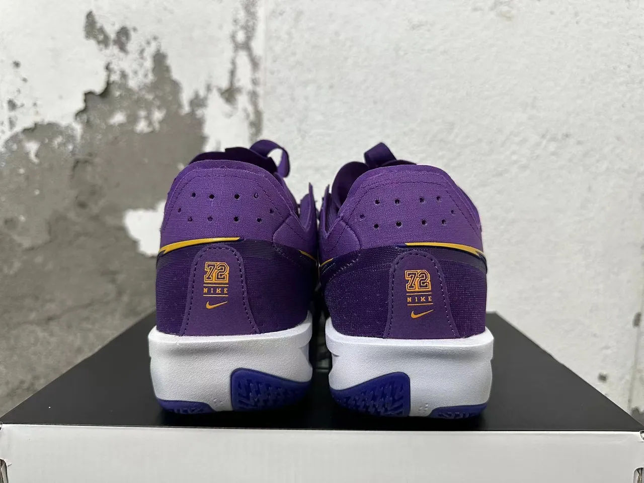 Nike GT.3/CUT Purple Yellow Basketball Shoes 3