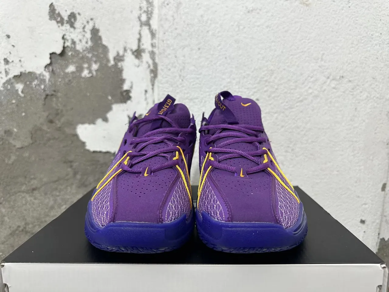 Nike GT.3/CUT Purple Yellow Basketball Shoes 4