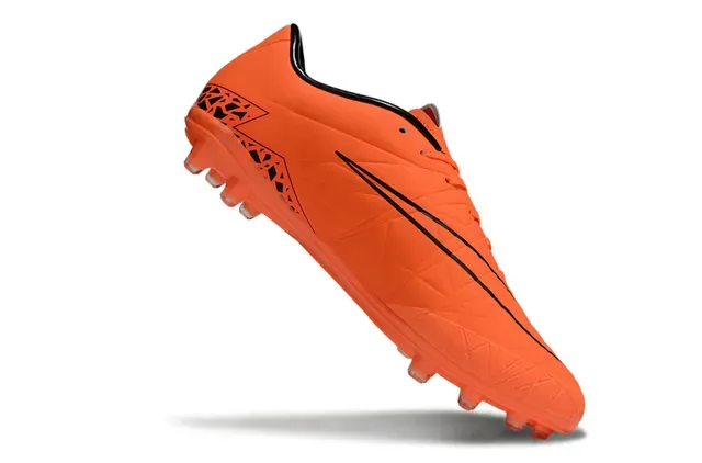 Nike Hypervenom Phantom Orange and Black Firm-Ground Soccer Shoes 2