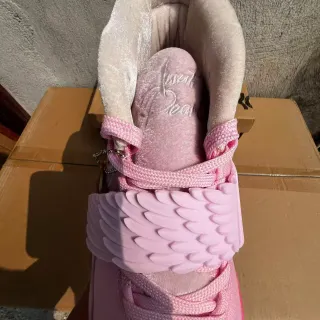 Nike KD Rosa Roxo Tênis de Basquete Alto Silhueta Malha Camada e Superior Sintético