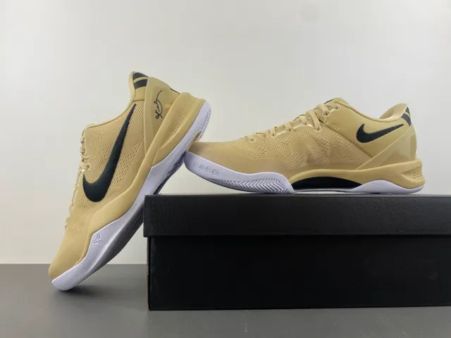 Nike Kobe 8 System Beige Black Basketball Shoes 15