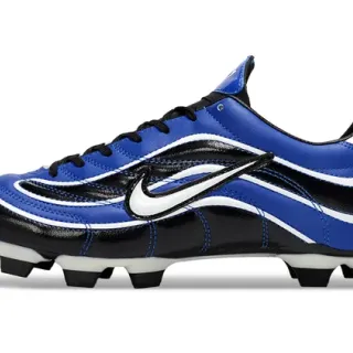 Nike Mercurial R9 Blue Black White Firm-Ground Soccer Shoes