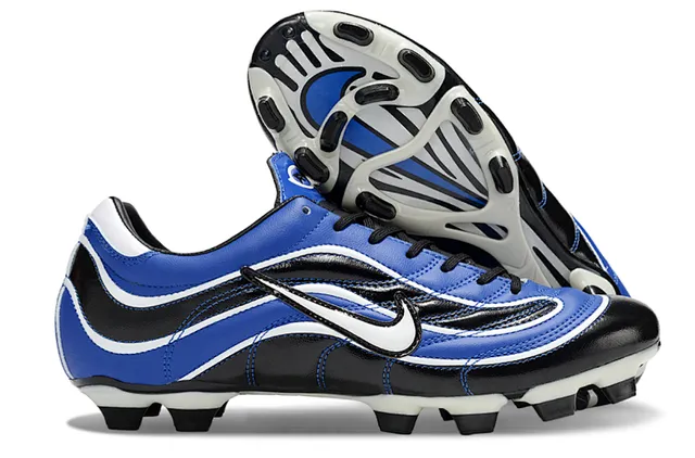 Nike Mercurial R9 Blue Black White Firm-Ground Soccer Shoes 2