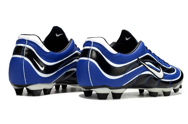 Nike Mercurial R9 Blue Black White Firm-Ground Soccer Shoes 5