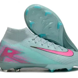 Nike Mercurial Superfly Aqua Pink Sapatos de Futebol para grama natural