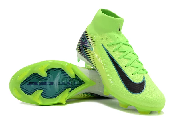 Nike Mercurial Superfly Verde Lima Neón Sapatos de Futebol para Gramado Firme 4