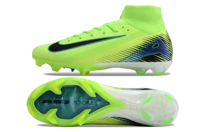 Nike Mercurial Superfly Verde Lima Neón Sapatos de Futebol para Gramado Firme 6