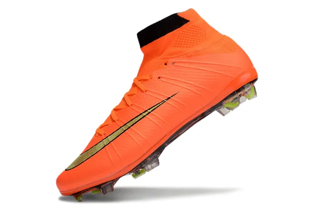 Nike Mercurial Superfly Chaussures de football pour terrain ferme orange néon vert 3