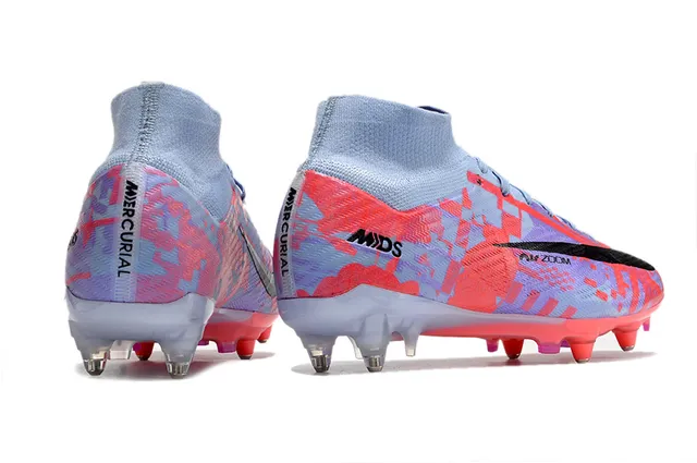 Nike Mercurial Superfly White Pink Purple Firm-Ground Soccer Shoes 23