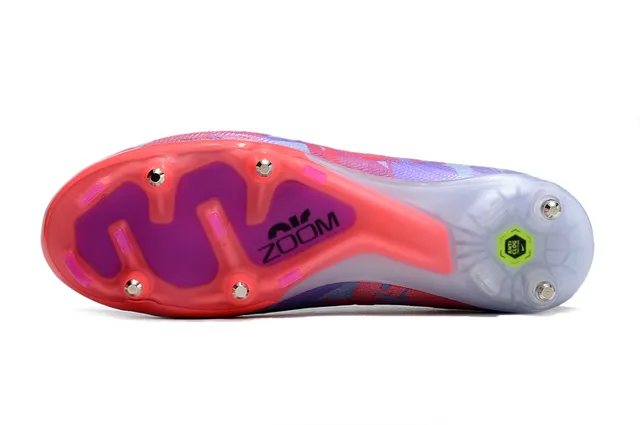 Nike Mercurial Superfly White Pink Purple Firm-Ground Soccer Shoes 24