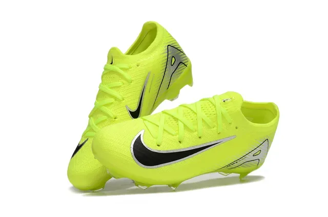 Nike Mercurial Vapor Air Zoom Neon Yellow Firm-Ground أحذية كرة القدم 3