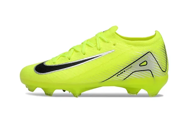 Nike Mercurial Vapor Air Zoom Neon Yellow Firm-Ground أحذية كرة القدم 4