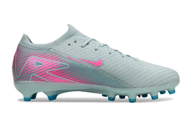 Nike Mercurial Vapor Bleu Rose Flyknit Upper Lacets Asymétriques Firm-Ground Chaussures de football 7