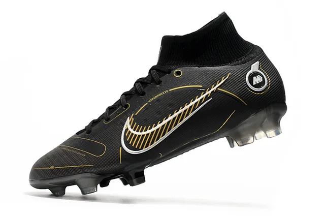 Nike Mercurial Vapor Composite Black Gold Firm-Ground ফুটবল জুতো 4