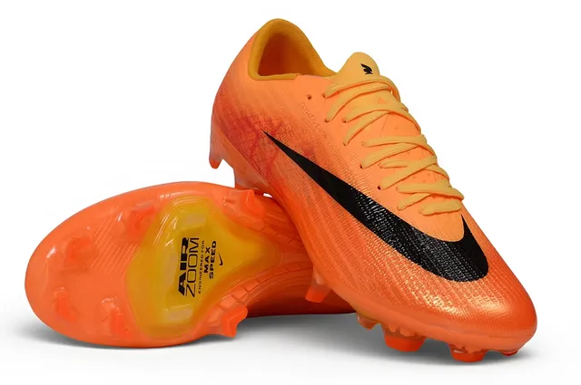 নাইকি মার্সকিউরিয়াল ভেপার কমলা কালো Flyweave Knit Upper লো-কাট কলার ফার্ম-গ্রাউন্ড সকার জুতো 6