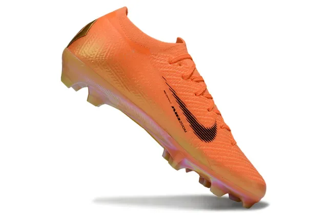 Nike Mercurial Vapor 橙金黑 草地钉鞋 2
