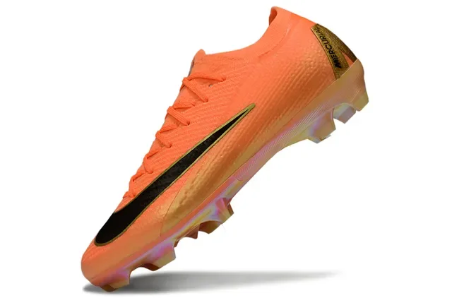 Nike Mercurial Vapor 橙金黑 草地钉鞋 3