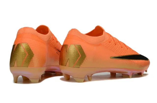 Nike Mercurial Vapor 橙金黑 草地钉鞋 5
