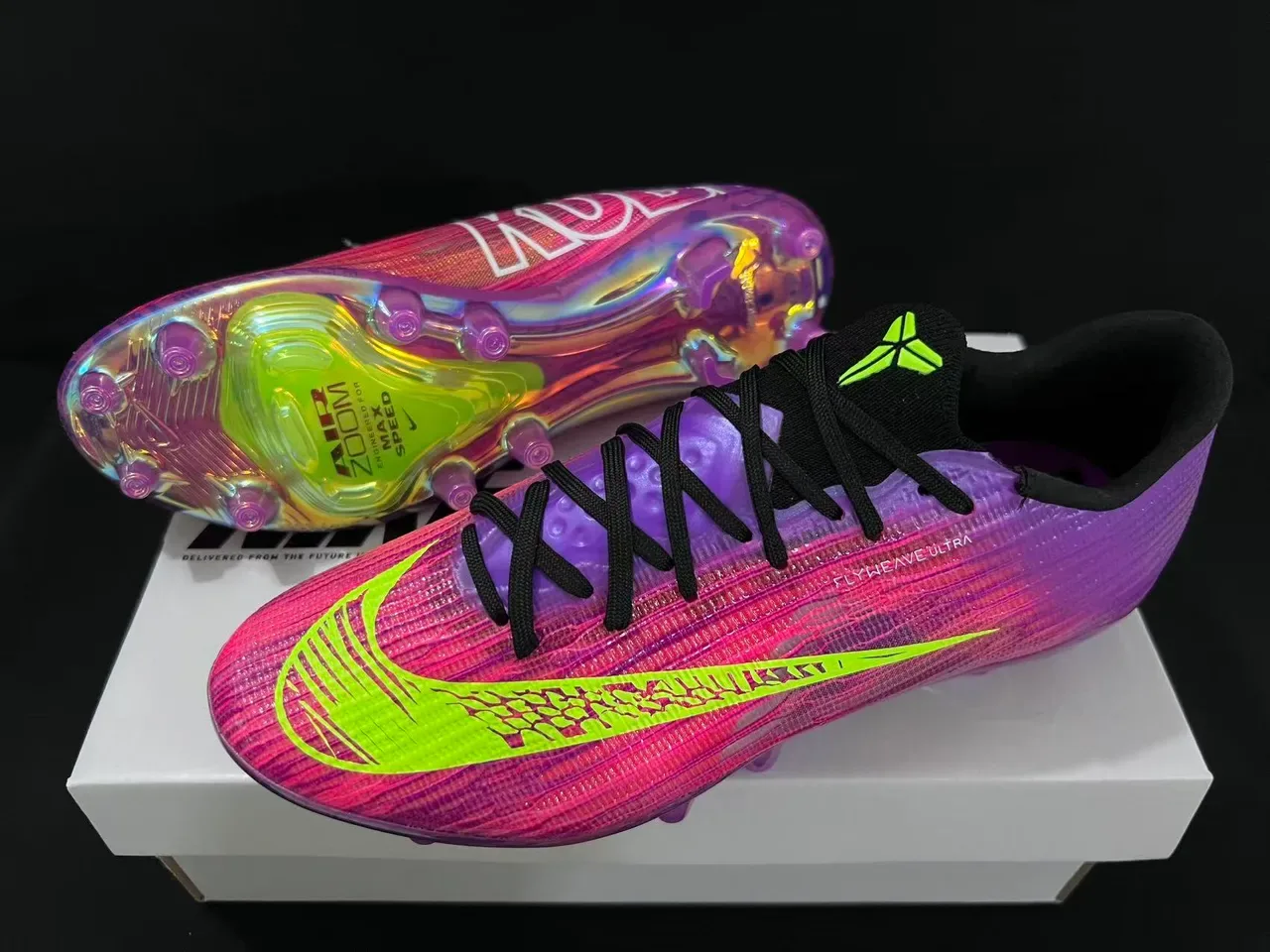 Nike 多色黄色 光泽渐变鞋面 霓虹lime 勾勾 人工草地足球鞋 16