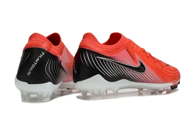 Nike Orange Black Knit Upper Dynamic Silver Wave Graphics Firm-Ground Soccer Shoes 5
