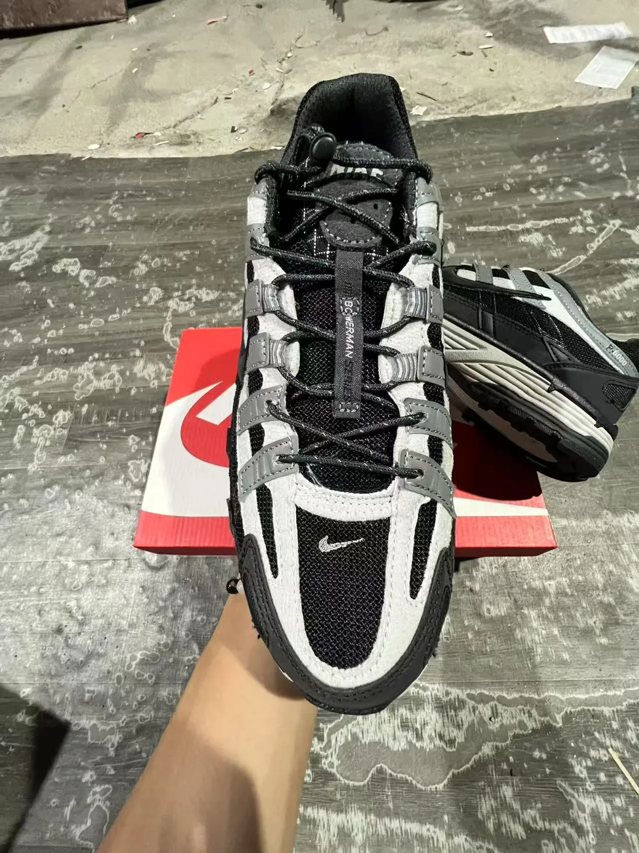Nike P-6000 Black White Gray Lifestyle Sneakers 3