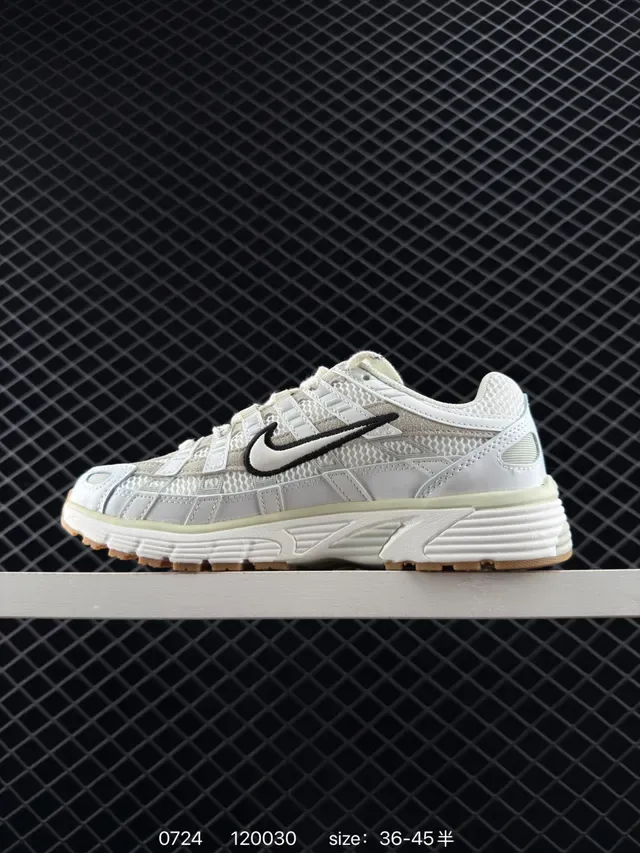 Nike P-6000 White Beige Black Gum Lifestyle Sneakers 6