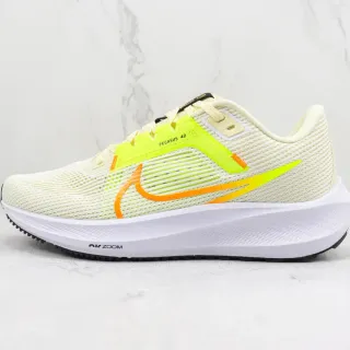 Nike Pegasus 40 नियोन येलो और नारंगी रनिंग जूते