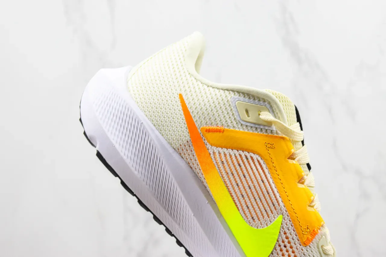 Nike Pegasus 40 Neon Yellow and Orange Running Shoes 5