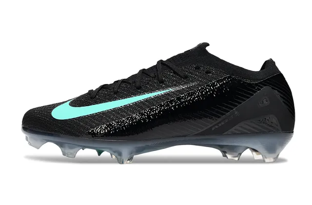 Nike Phantom GT Noir Bleu Haut en Tricot Col à Enfiler Terrain Naturel Chaussures de Football 7
