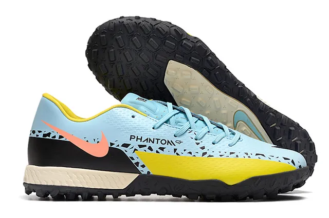 Nike Phantom GT 黑色棕色 低帮 合成鞋面 金属铜橙渐变 草地足球鞋 12