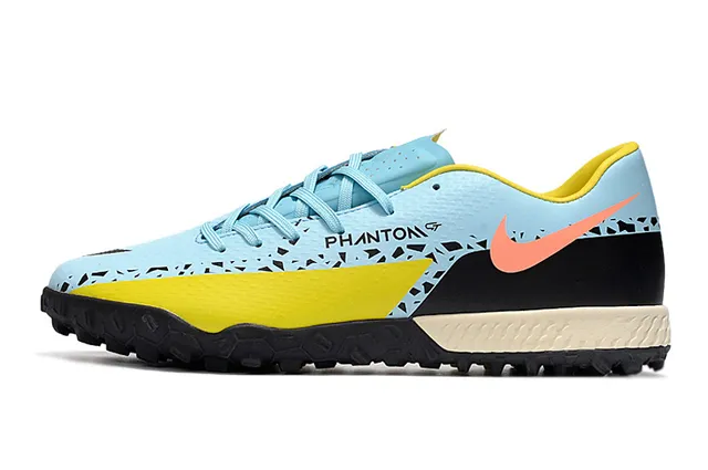 Nike Phantom GT 黑色棕色 低帮 合成鞋面 金属铜橙渐变 草地足球鞋 22