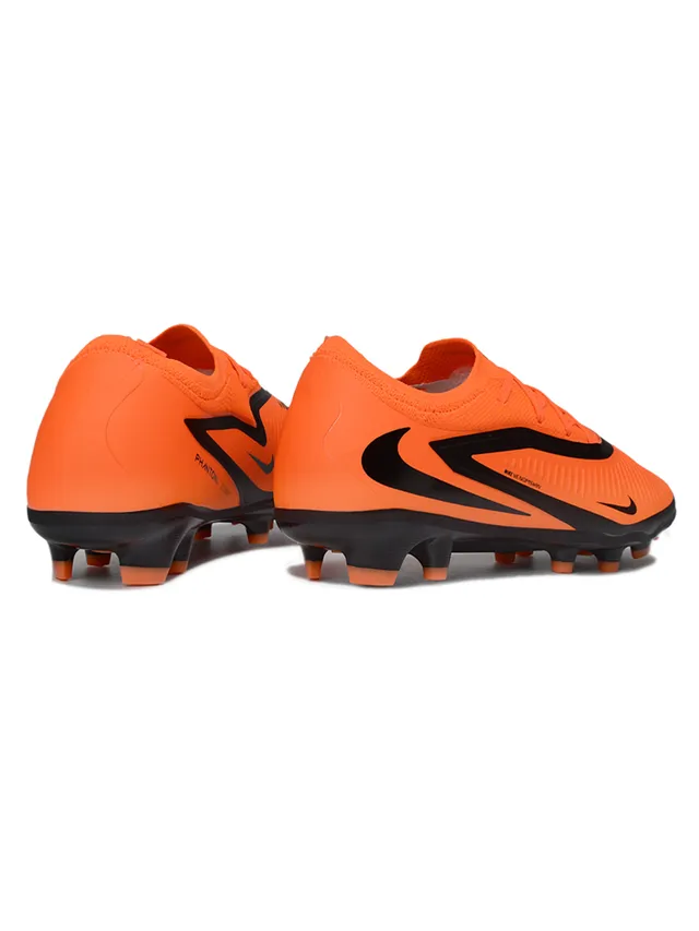 نايك فانتوم جي تي Navy Orange Low-Cut Knit Upper نظام الرباط غير المتماثل للأرض الصلبة أحذية كرة القدم 17