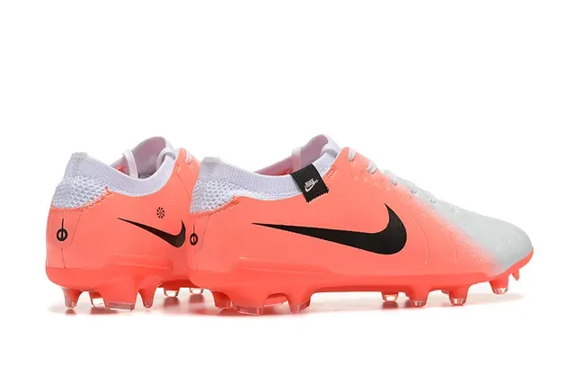 Nike Phantom GT Zapatillas de fútbol naranja blanco low-cut cordones asimétricos superficie firme 2