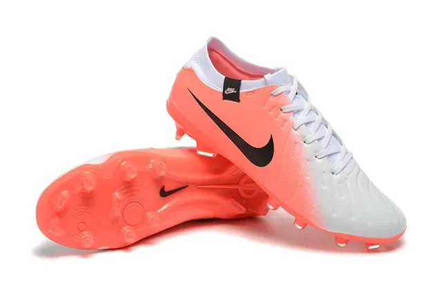 Nike Phantom GT Zapatillas de fútbol naranja blanco low-cut cordones asimétricos superficie firme 6