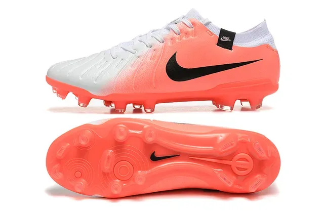 Nike Phantom GT Zapatillas de fútbol naranja blanco low-cut cordones asimétricos superficie firme 9