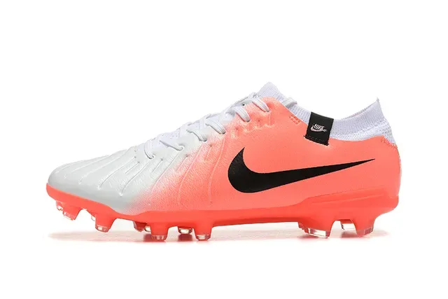 Nike Phantom GT Zapatillas de fútbol naranja blanco low-cut cordones asimétricos superficie firme 10