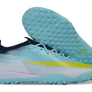 Nike Phantom GT Turf Atomknit 渐变蓝黄草地足球鞋